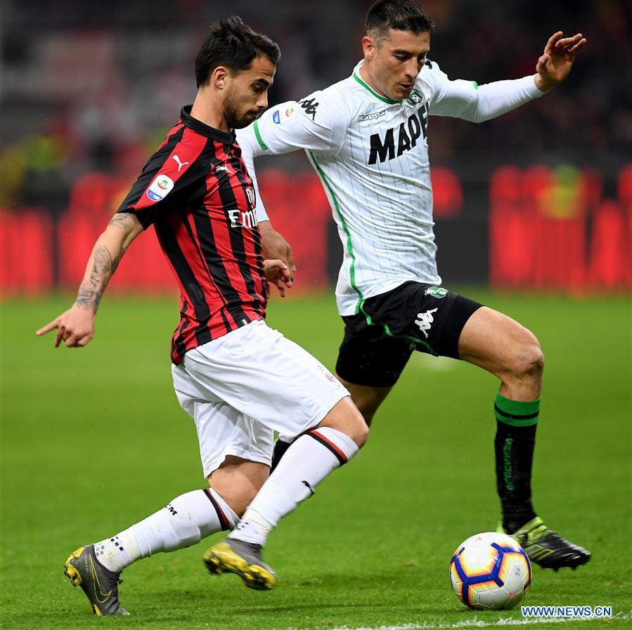 (SP)ITALY-MILAN-SOCCER-SERIE A-AC MILAN VS SASSUOLO