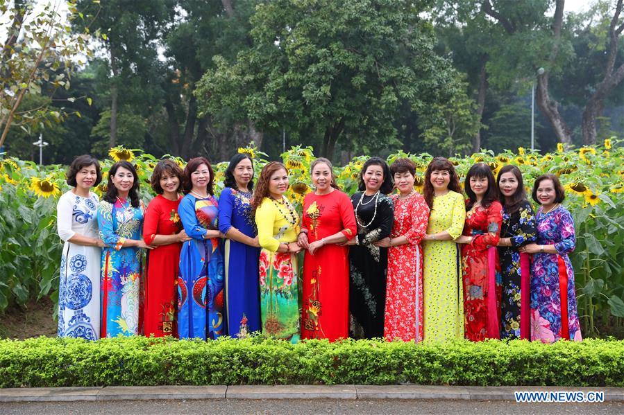 VIETNAM-HANOI-INTERNATIONAL WOMEN'S DAY-AO DAI