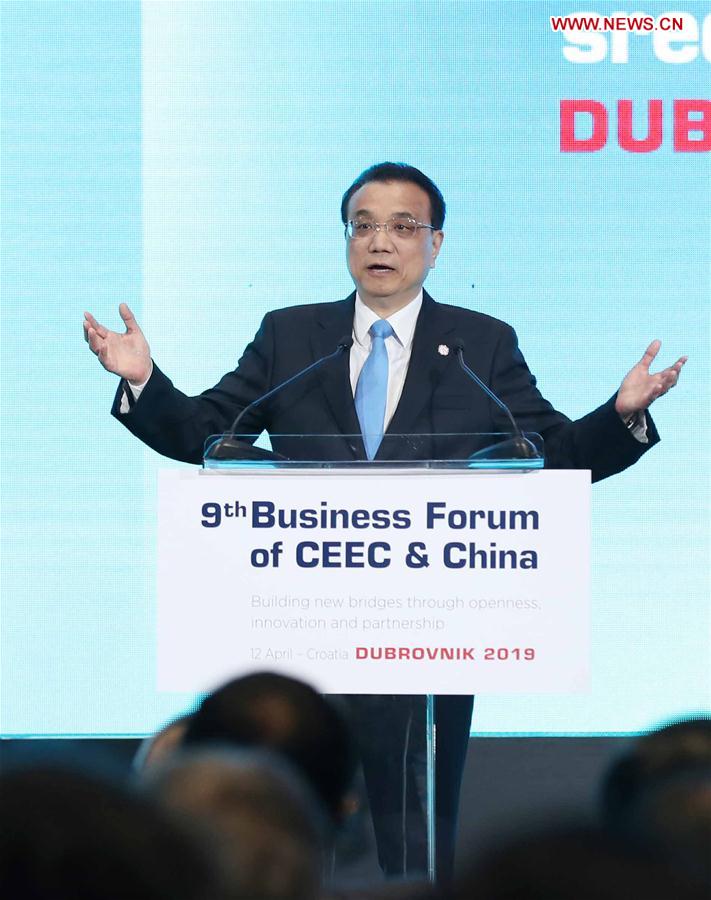 CROATIA-DUBROVNIK-LI KEQIANG-CHINA-CEEC-BUSINESS FORUM