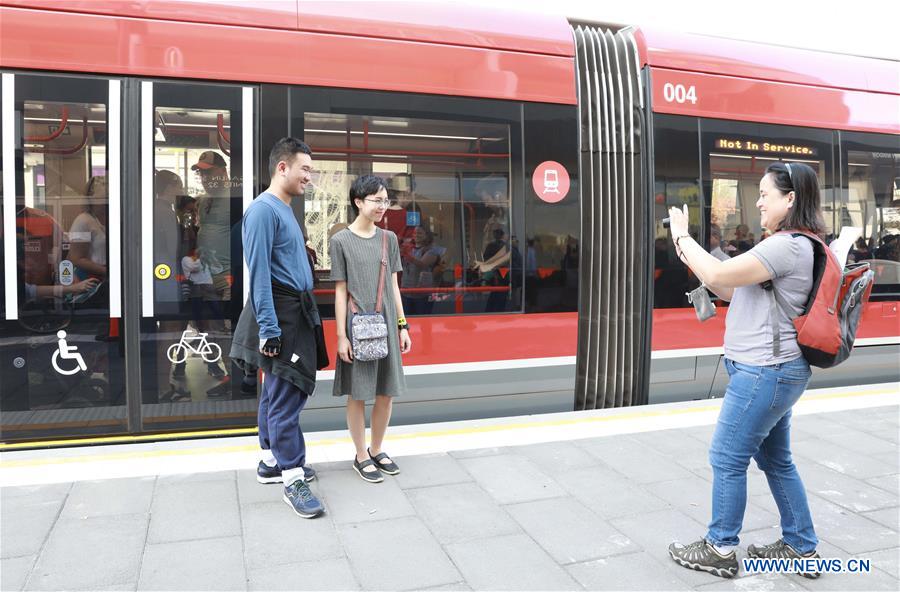 AUSTRALIA-CANBERRA-1ST LIGHT RAIL-OPENING