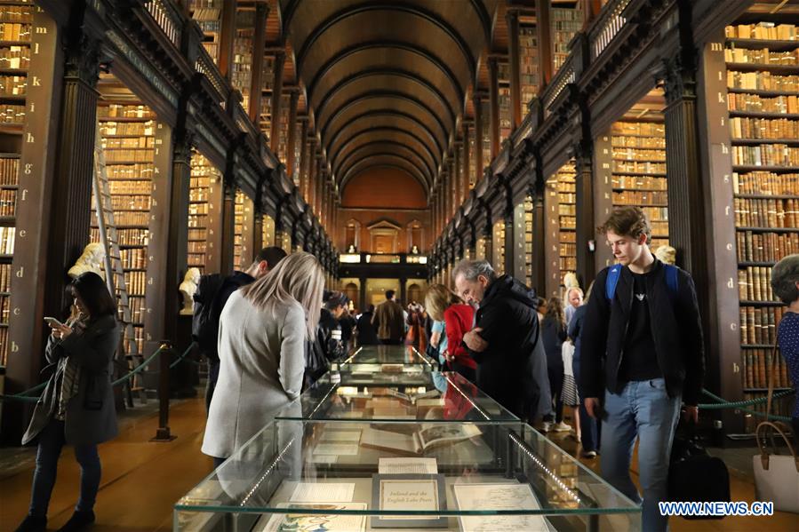 IRELAND-DUBLIN-TRINITY COLLEGE LIBRARY-WORLD BOOK DAY