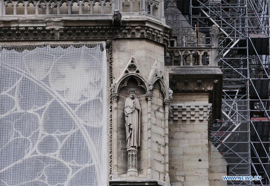 FRANCE-PARIS-NOTRE-DAME CATHEDRAL-RAIN-PROTECTION