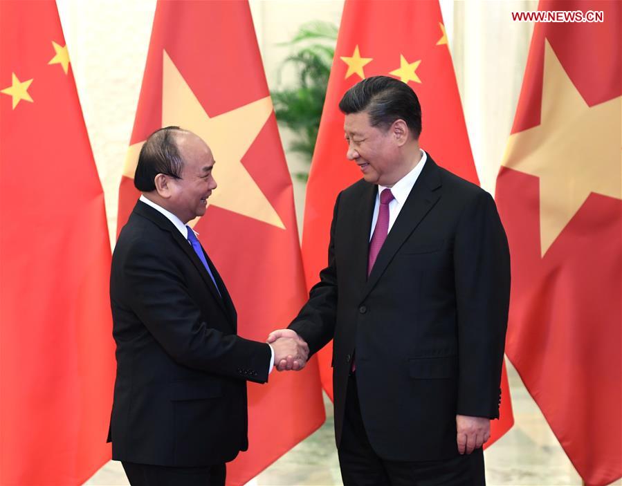 (BRF)CHINA-BEIJING-XI JINPING-VIETNAMESE PM-MEETING (CN)