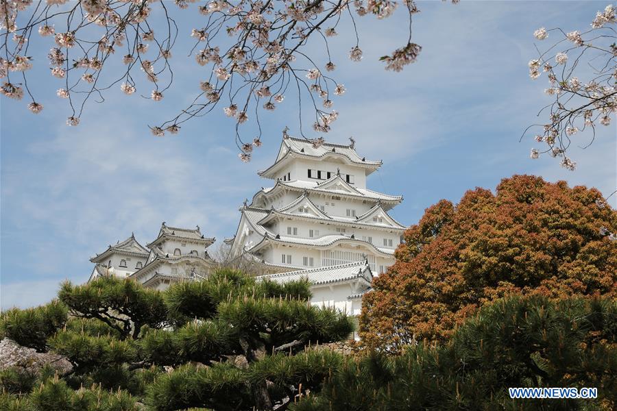 JAPAN-HYOGO-HIMEIJI CASTLE-SCENERY