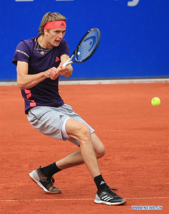 (SP)GERMANY-MUNICH-TENNIS-BMW OPEN-QUARTERFINALS-ALEXANDER ZVEREV VS CRISTIAN GARIN