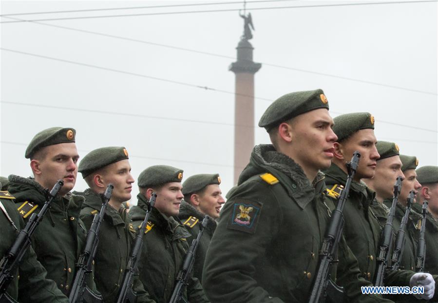 RUSSIA-ST. PETERSBURG-VICTORY DAY-PARADE-REHEARSAL