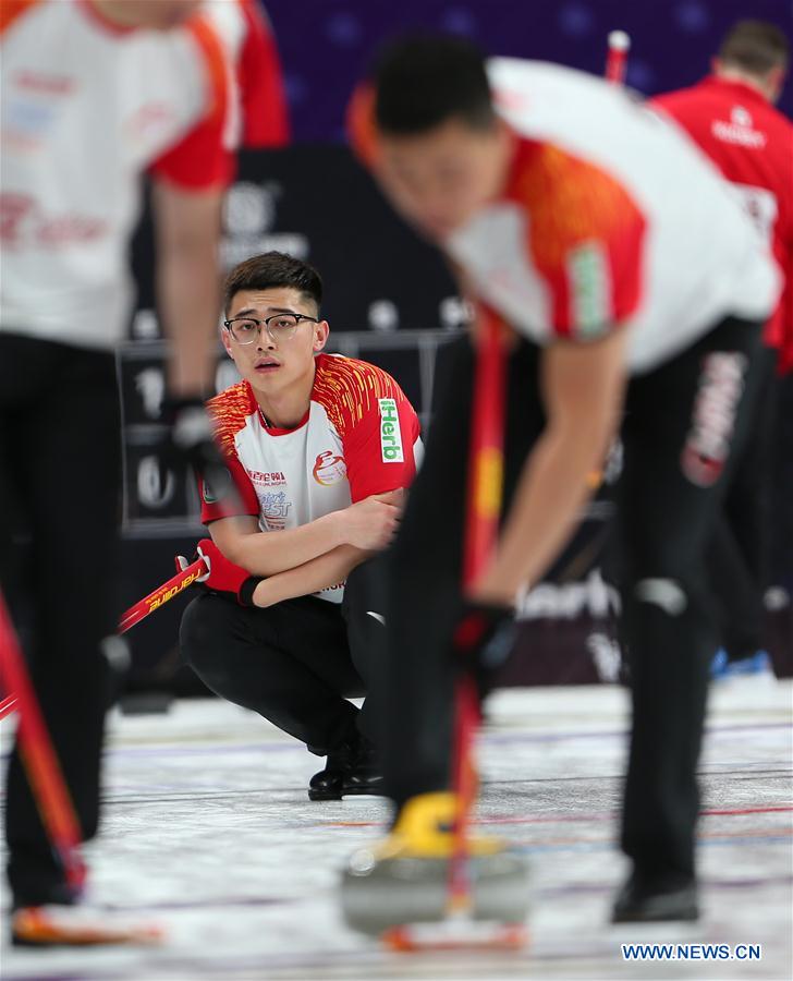 (SP)CHINA-BEIJING-CURLING-WCF WORLD CUP-GRAND FINAL