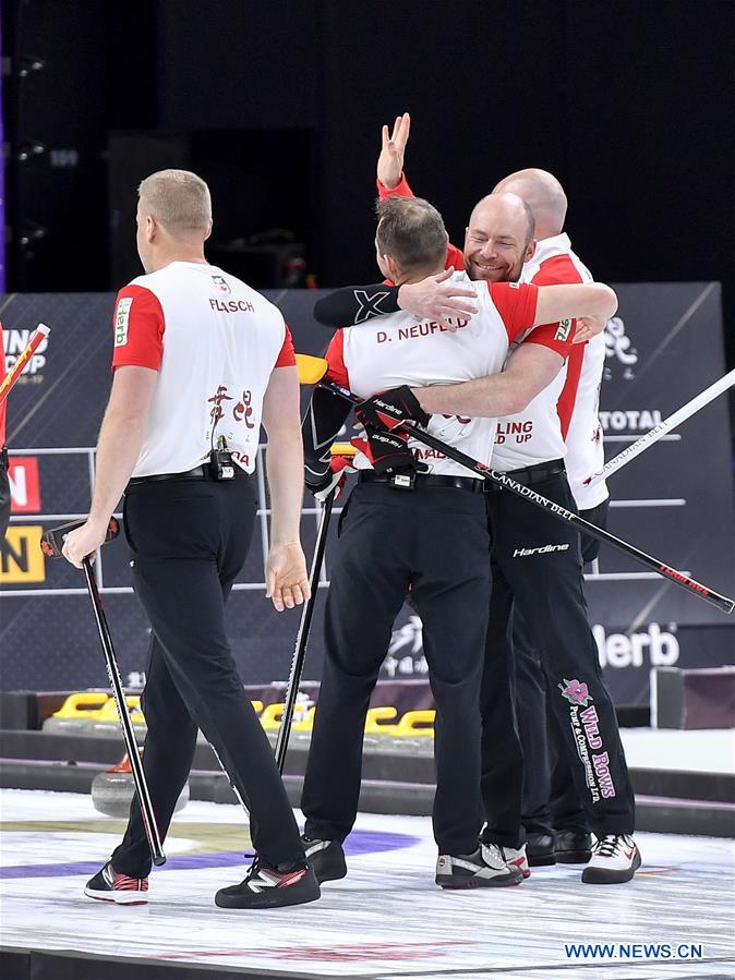 (SP)CHINA-BEIJING-CURLING-WCF WORLD CUP-GRAND FINAL-MEN'S FINAL