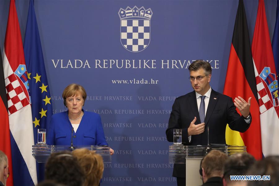 CROATIA-ZAGREB-ANGELA MERKEL-VISIT