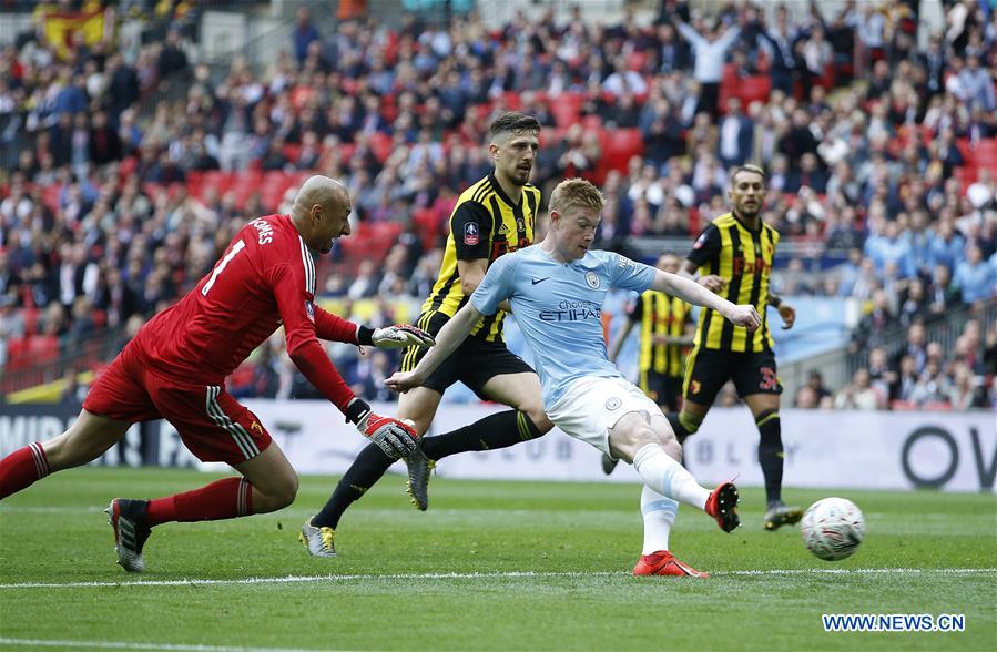 (SP)BRITAIN-LONDON-FOOTBALL-FA CUP-FINAL-MAN CITY VS WATFORD