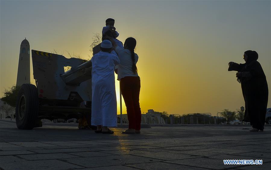 QATAR-DOHA-RAMADAN-CANNON-FIRING