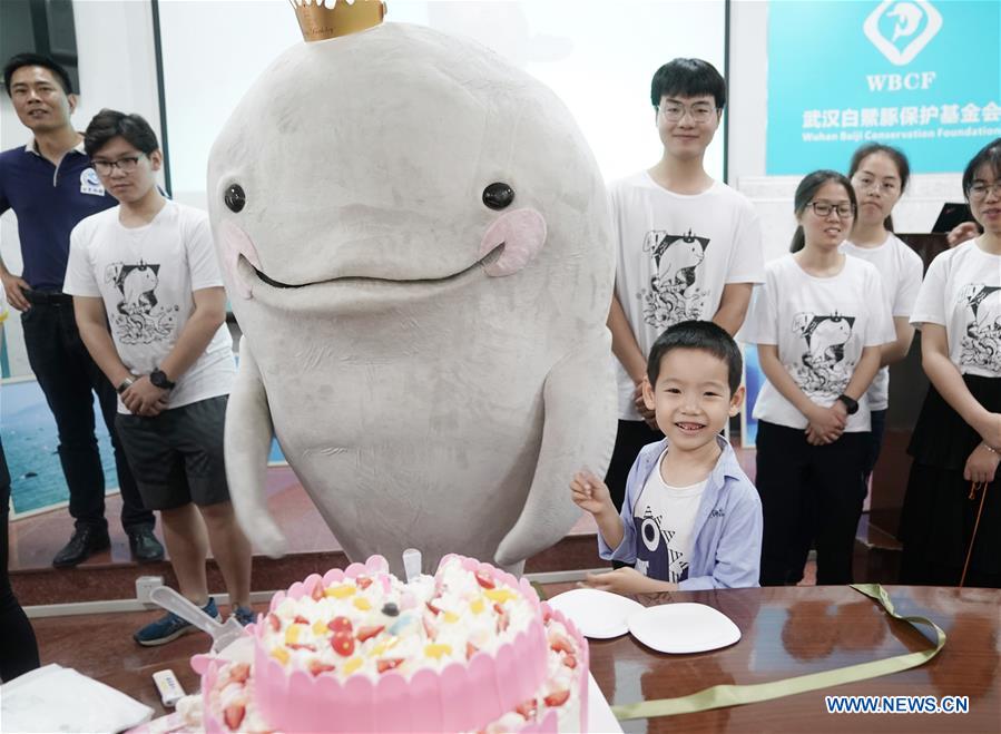 CHINA-WUHAN-FINLESS PORPOISES-BIRTHDAY (CN)