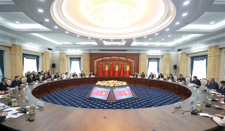 KYRGYZSTAN-BISHKEK-CHINA-PRESIDENTS-TALKS