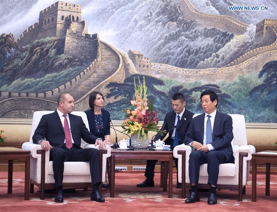 CHINA-BEIJING-LI ZHANSHU-BULGARIAN PRESIDENT-MEETING (CN)