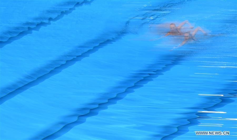 (SP)SOUTH KOREA-GWANGJU-FINA WORLD CHAMPIONSHIPS-ARTISTIC SWIMMING-WOMEN'S DUET TECHNICAL