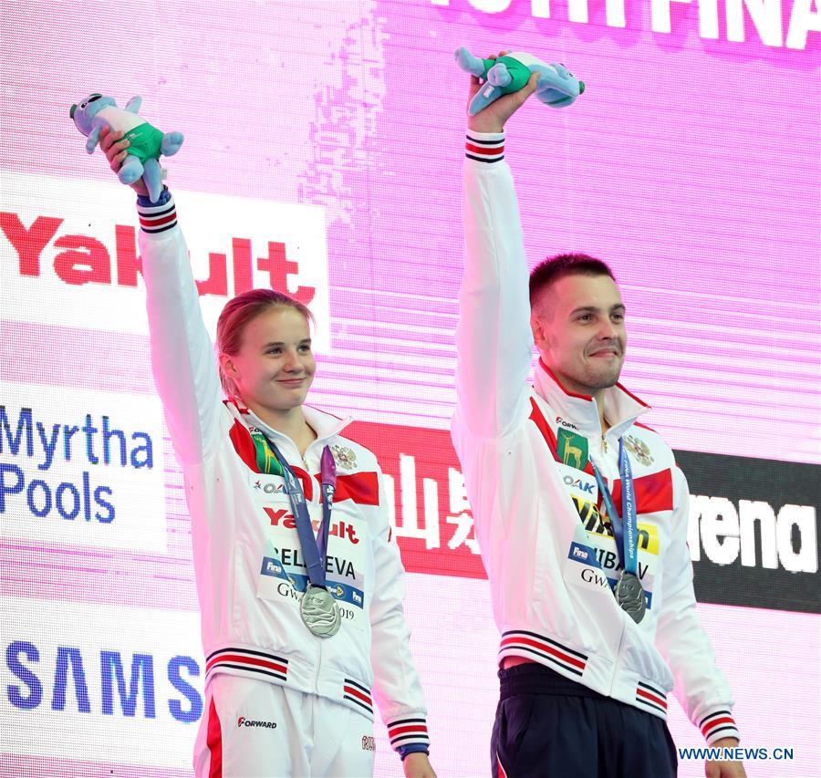 (SP)SOUTH KOREA-GWANGJU-FINA WORLD CHAMPIONSHIPS-DIVING-MIXED 10M SYNCHRONISED