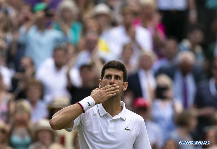 (SP)BRITAIN-LONDON-TENNIS-WIMBLEDON CHAMPIONSHIPS 2019-MEN'S SINGLES-FINAL