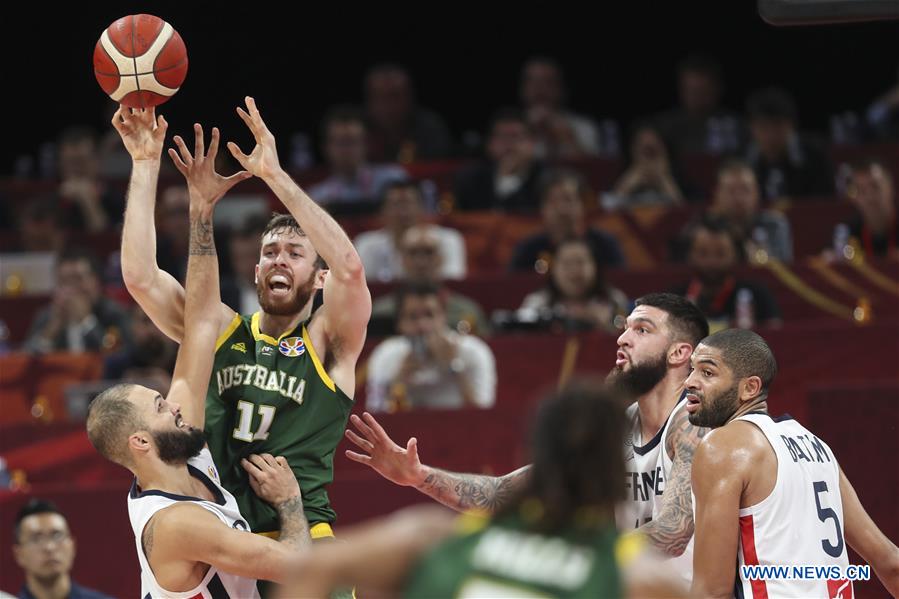 (SP)CHINA-BEIJING-BASKETBALL-FIBA WORLD CUP-FRA VS AUS (CN)