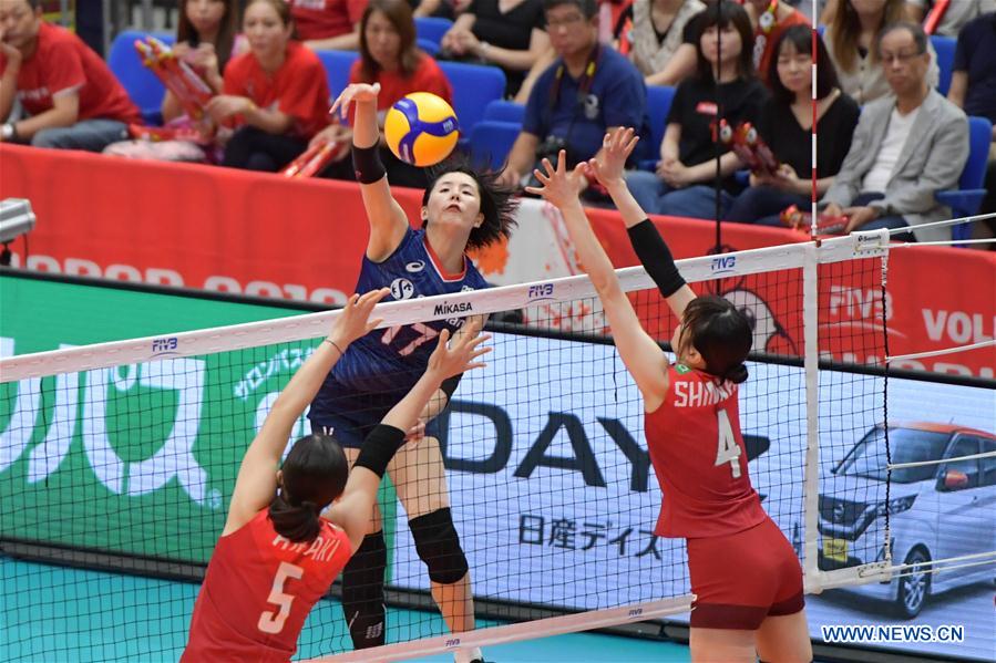 (SP)JAPAN-YOKOHAMA-VOLLEYBALL-WOMEN'S WORLD CUP-JPN VS KOR