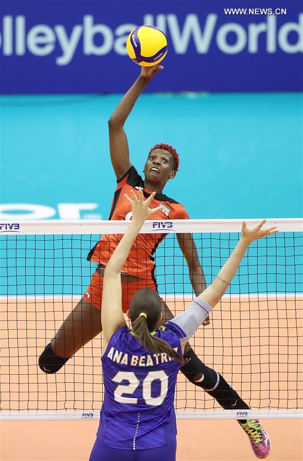 (SP)JAPAN-HAMAMATSU-VOLLEYBALL-WOMEN'S WORLD CUP-KENYA VS BRAZIL