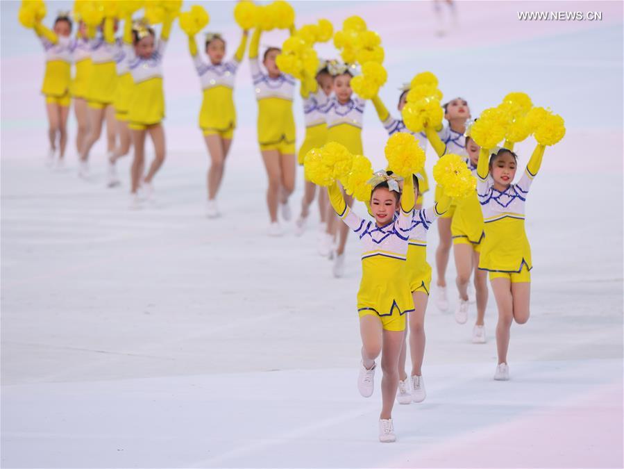 (SP)CHINA-WUHAN-7TH MILITARY WORLD GAMES-OPENING CEREMONY-WARMING-UP