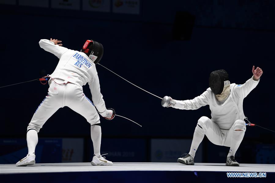 (SP)CHINA-WUHAN-7TH MILITARY WORLD GAMES-FENCING-MEN'S INDIVIDUAL EPEE(CN)