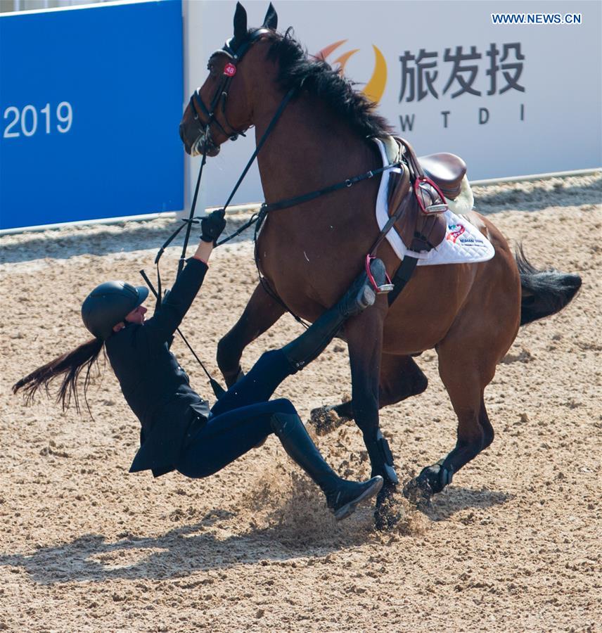 (SP)CHINA-WUHAN-7TH MILITARY WORLD GAMES-EQUESTRIAN-JUMPING INDIVIDUAL  