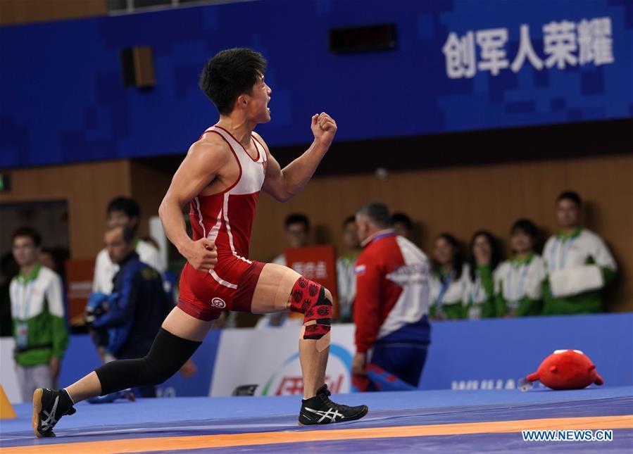 (SP)CHINA-WUHAN-7TH MILITARY WORLD GAMES-WRESTLING