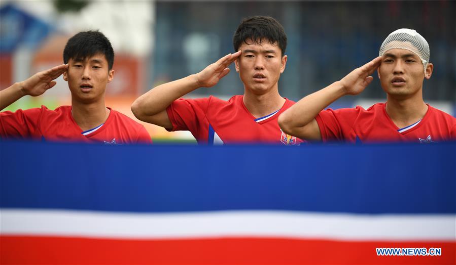 (SP)CHINA-WUHAN-7TH MILITARY WORLD GAMES-FOOTBALL