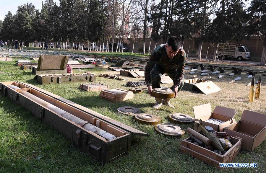 SYRIA-DAMASCUS-CONFISCATED WEAPONS