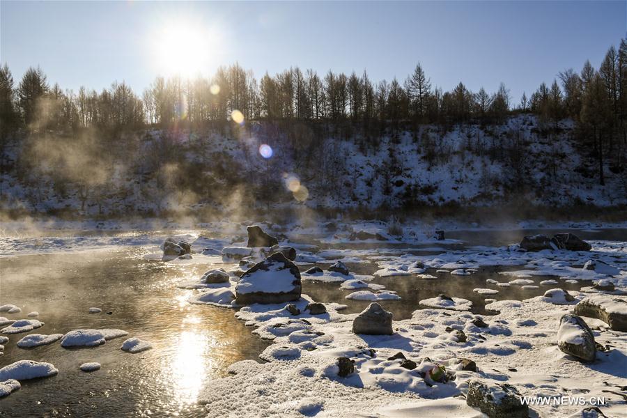 CHINA-INNER MONGOLIA-ARXAN-HALHA RIVER-WINTER SCENERY (CN)