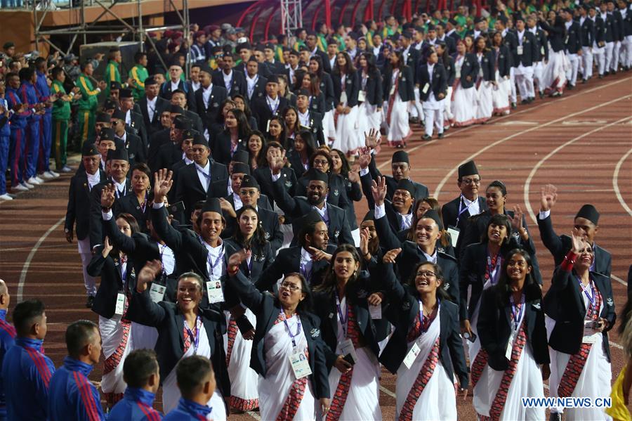 (SP)NEPAL-KATHMANDU-13TH SOUTH ASIAN GAMES-INAUGURATION CEREMONY