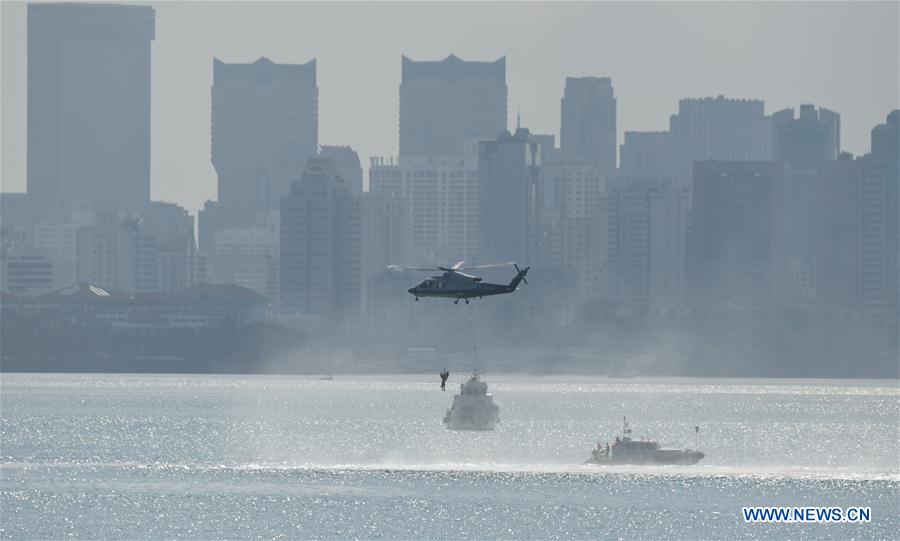 CHINA-HAINAN-HAIKOU-SHIP-RESCUE DRILL (CN)