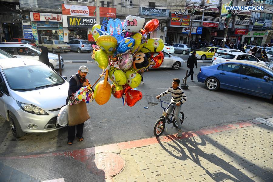 MIDEAST-GAZA-NEW YEAR