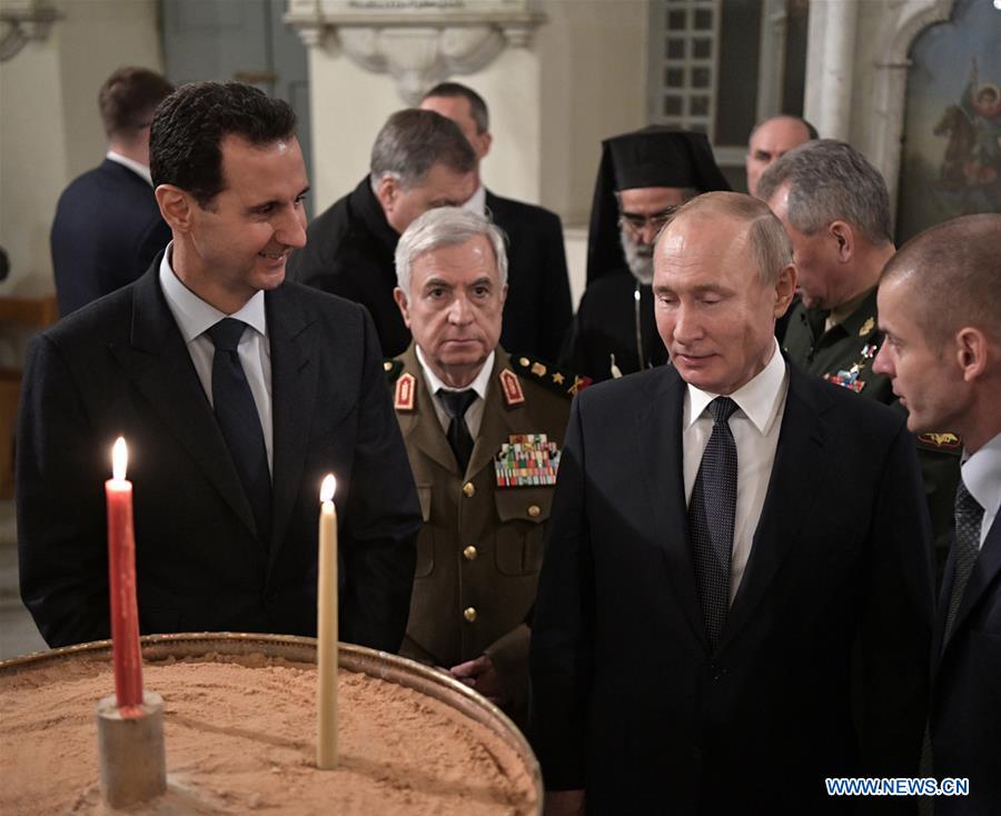 SYRIA-DAMASCUS-RUSSIA-PUTIN-VISIT