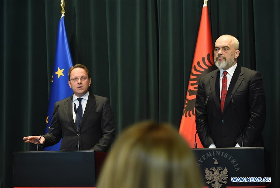 ALBANIA-TIRANA-EU-MEMBERSHIP TALKS