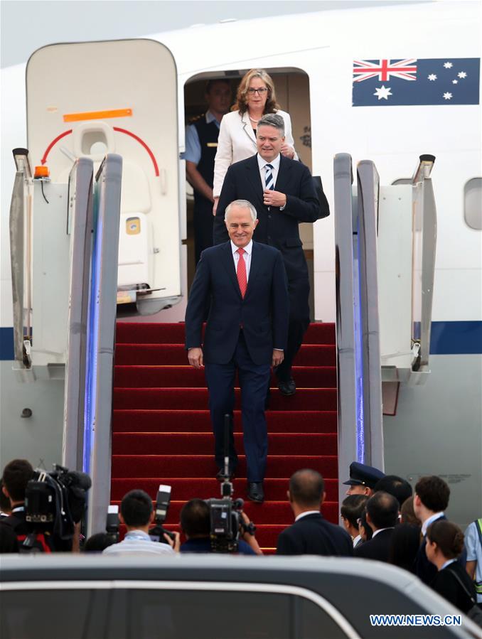 (G20 SUMMIT)CHINA-HANGZHOU-G20-AUSTRALIAN PM-ARRIVAL (CN)