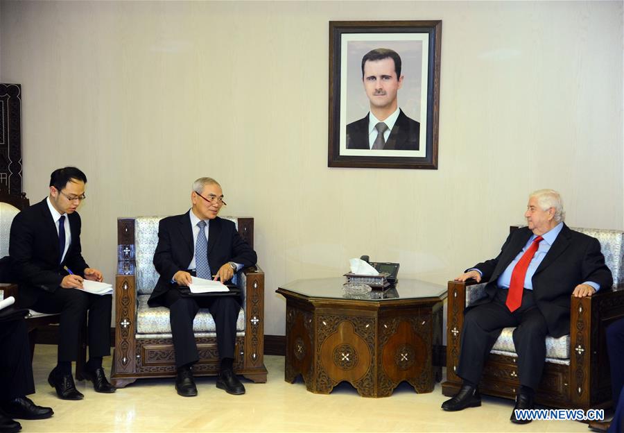 SYRIA-DAMASCUS-CHINA-SPECIAL ENVOY-VISIT