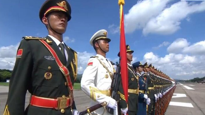 President Xi Jinping inspects PLA troops based in Hong Kong