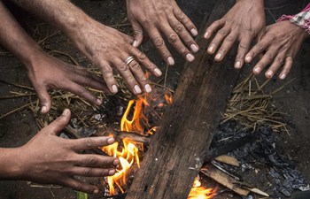 Cold winter morning in India