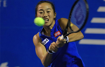 Zhang Shuai advances to next round of Mexican Open tennis tournament