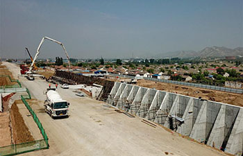 In pics: Beijing-Zhangjiakou high-speed railway under construction