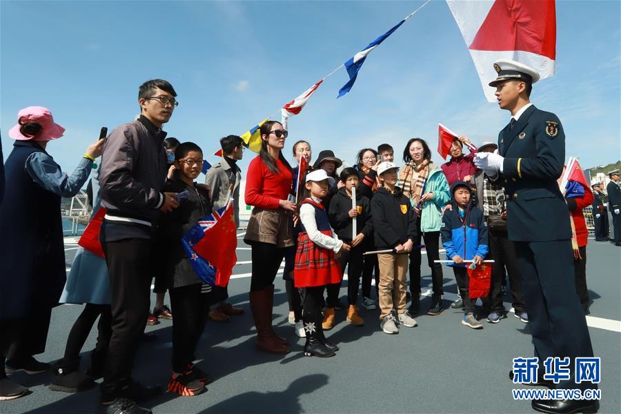 （國際）（3）中國海軍訓練艦首次訪問惠靈頓