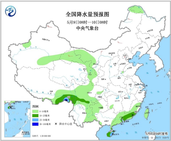 冷空氣要撤啦！今日全國(guó)降水整體弱 華南仍有強(qiáng)對(duì)流