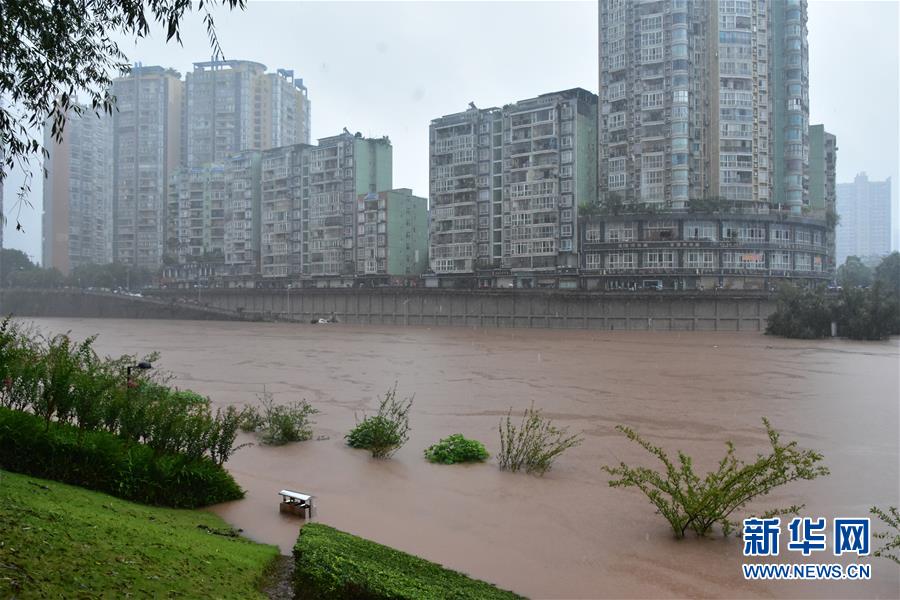 （圖文互動(dòng)）（4）重慶6個(gè)區(qū)縣降暴雨 榮昌瀨溪河出現(xiàn)超保證水位洪水