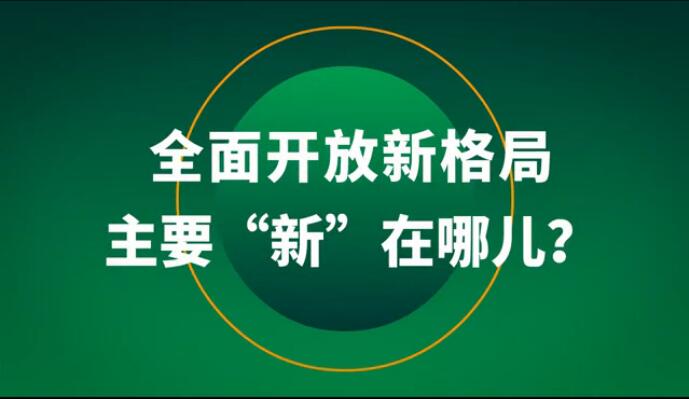 全面開放新格局主要“新”在哪兒？