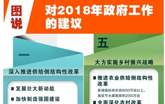 [兩會·政府工作報(bào)告]圖說對2018年政府工作的建議