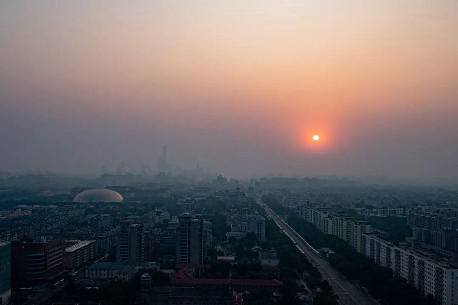 這就是今天早上的北京！